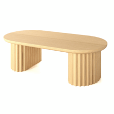 Vikla stolik kawowy drewniany nowoczesny WD Jasny dąb