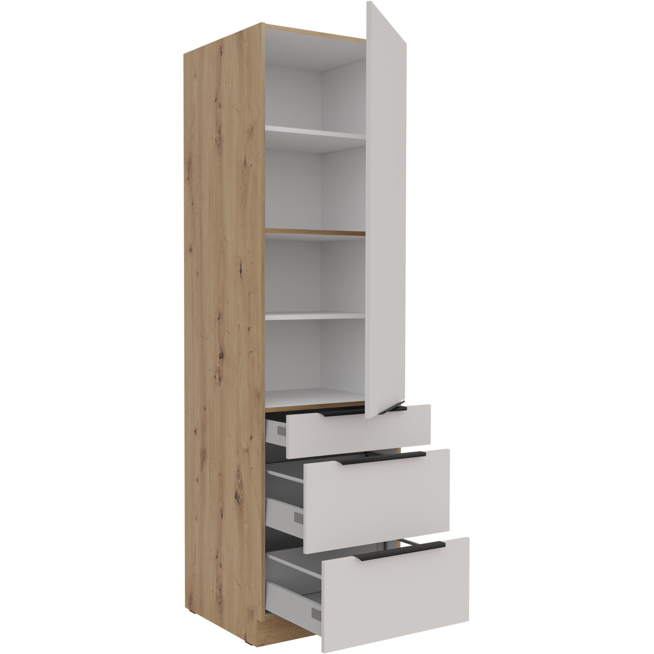 Słupek kuchenny 60 IBARA 40 dąb artisan / kaszmir - obrazek 3