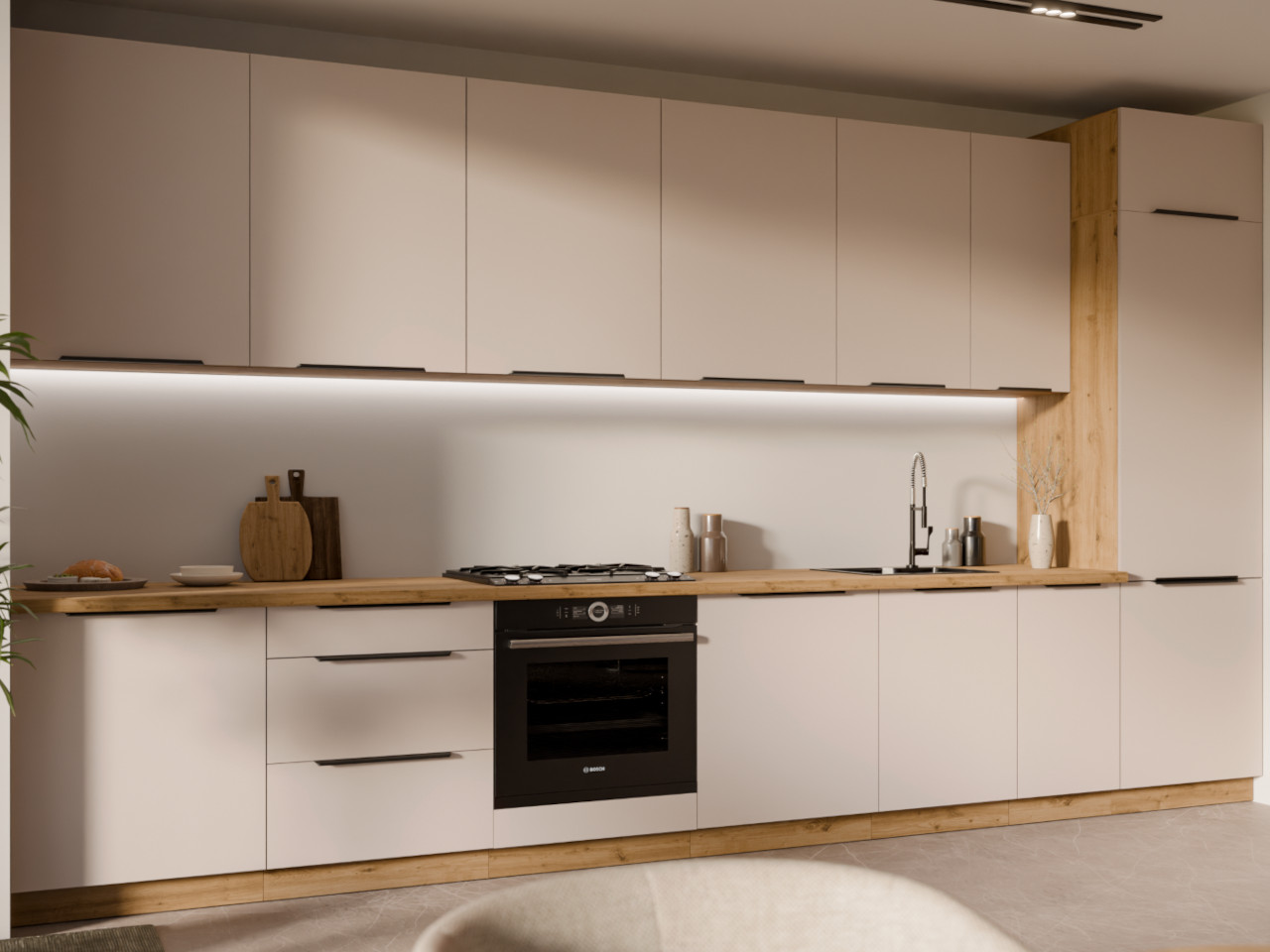 Front do zmywarki 45 IBARA 57 dąb artisan / kaszmir - obrazek 3