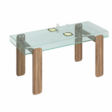 Paja stół szklany nowoczesny do jadalni WD