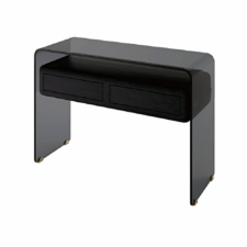 Sauda konsola szklana nowoczesna WD Czarny dąb