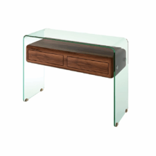 Sauda konsola szklana nowoczesna WD Orzech