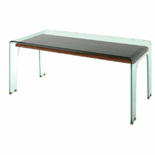 Senja stół szklany nowoczesny do jadalni WD Orzech