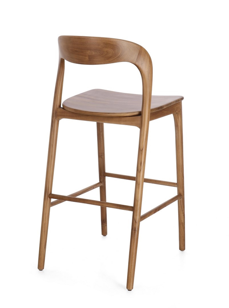 BIZZOTTO krzesło barowe MILEY brązowe - obrazek 3