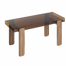 Ulvik stół szklany nowoczesny do jadalni WD