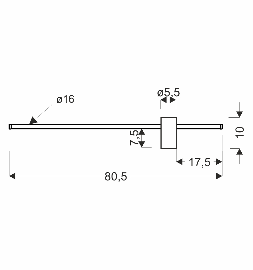 Kinkiet ARIAN 80,5 złoty13W LED 3000K elegancka lampa do łazienki salonu korytarza sypialni garderoby biura - obrazek 3