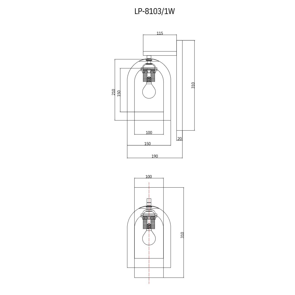 Kinkiet Elaris transparentny 1xE27 - obrazek 4