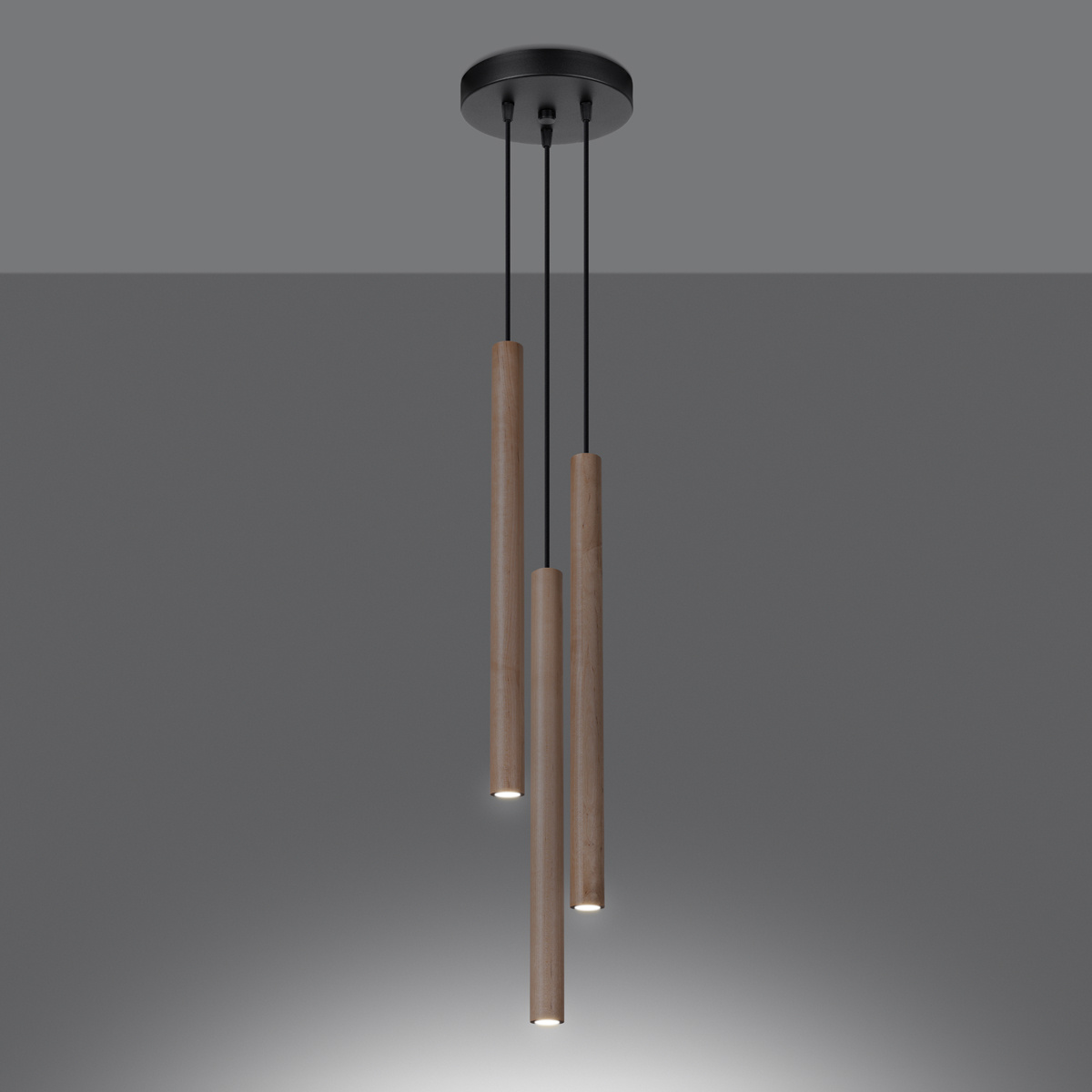 Lampa wisząca PASTELO 3P drewno - obrazek 7
