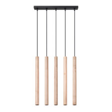 Lampa wisząca PASTELO 5L drewno