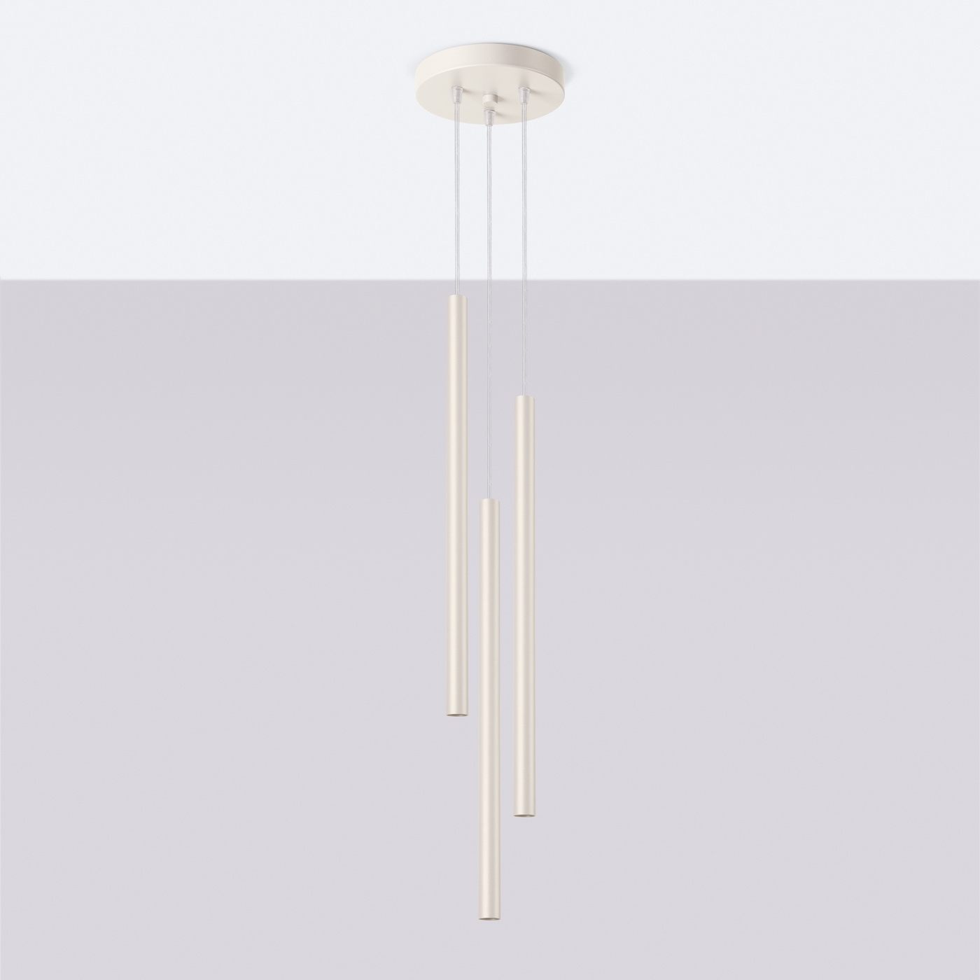 Lampa wisząca PASTELO 3P beżowa - obrazek 6