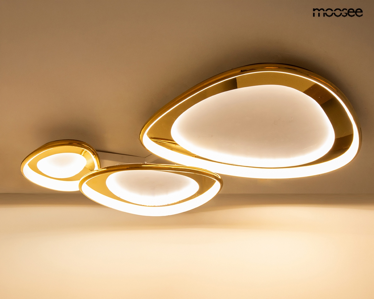 MOOSEE lampa sufitowa / plafon CELL 3 złota - obrazek 3