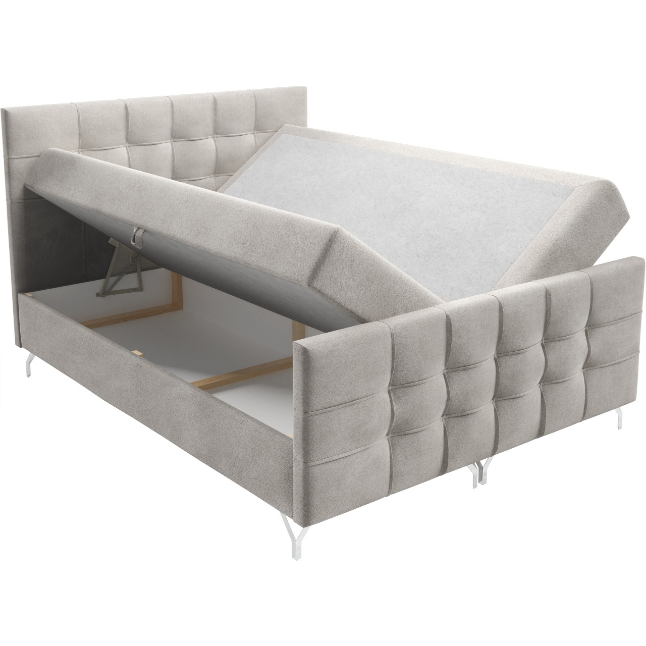 Łóżko kontynentalne SIEBEN LUX 180x200 z pojemnikiem i wyborem tkaniny - obrazek 8