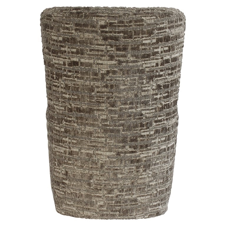 Designerskie krzesło tapicerowane RICHMOND LORAIN szare z oparciem - obrazek 4