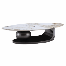 Lieksa stolik kawowy marmurowy nowoczesny owalny SH