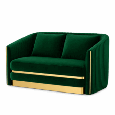 Sofa Lux velvet 2-osobowa Butelkowy (SWAN-16)