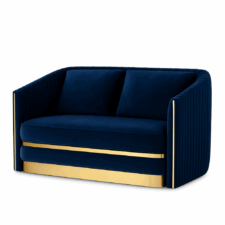 Sofa Lux velvet 2-osobowa Ciemnogranatowy (SWAN-18)