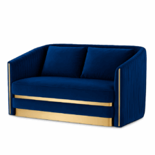 Sofa Lux velvet 2-osobowa Granatowy (SWAN-08)
