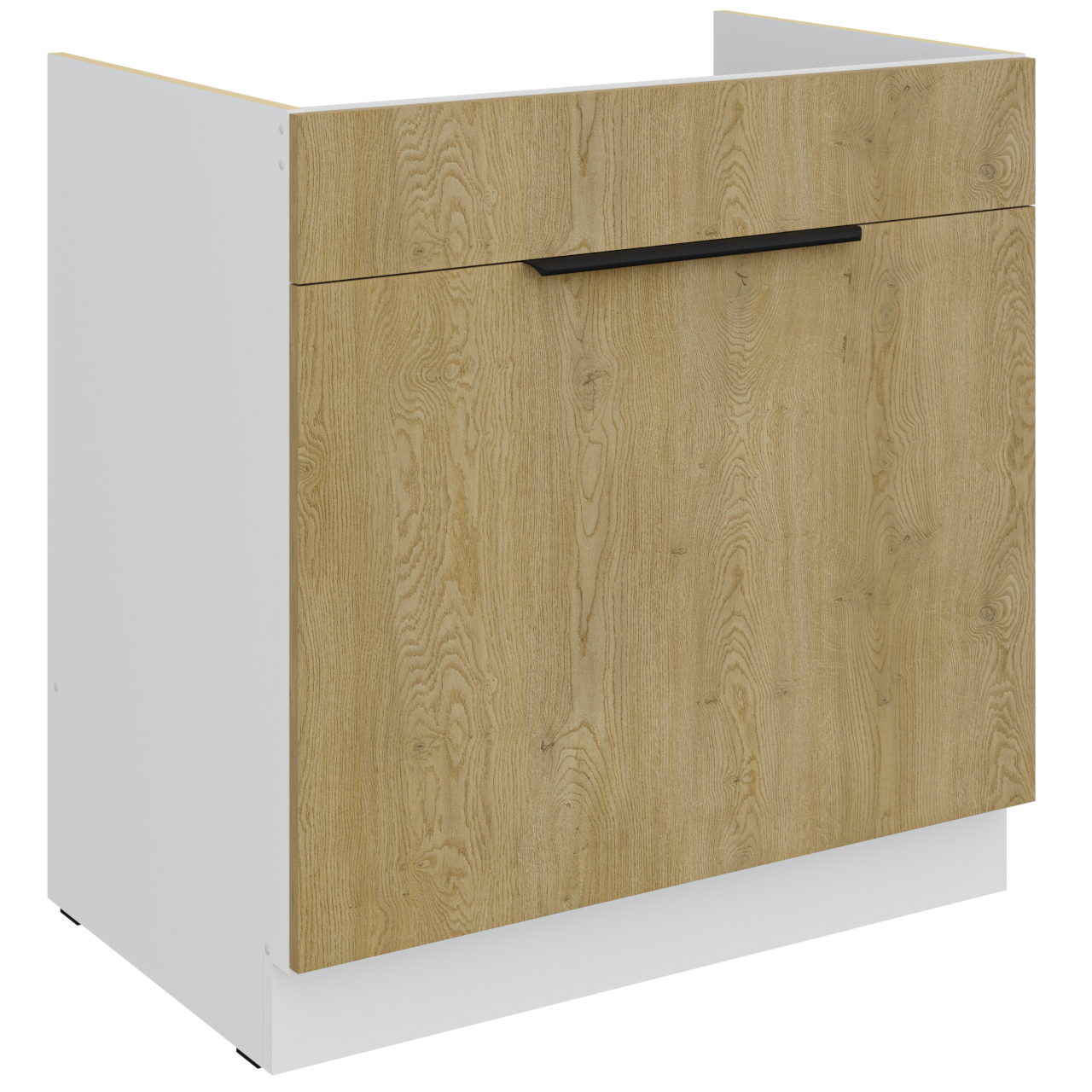 Szafka dolna pod zlew z szufladą 80 CAMERON 02 biały / dąb artisa