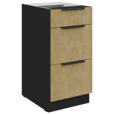 Szafka z szufladami 40 CAMERON 11 czarny / dąb artisan