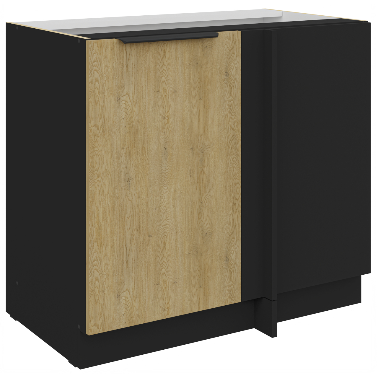 Szafka dolna narożna 105 CAMERON 15 czarny / dąb artisan
