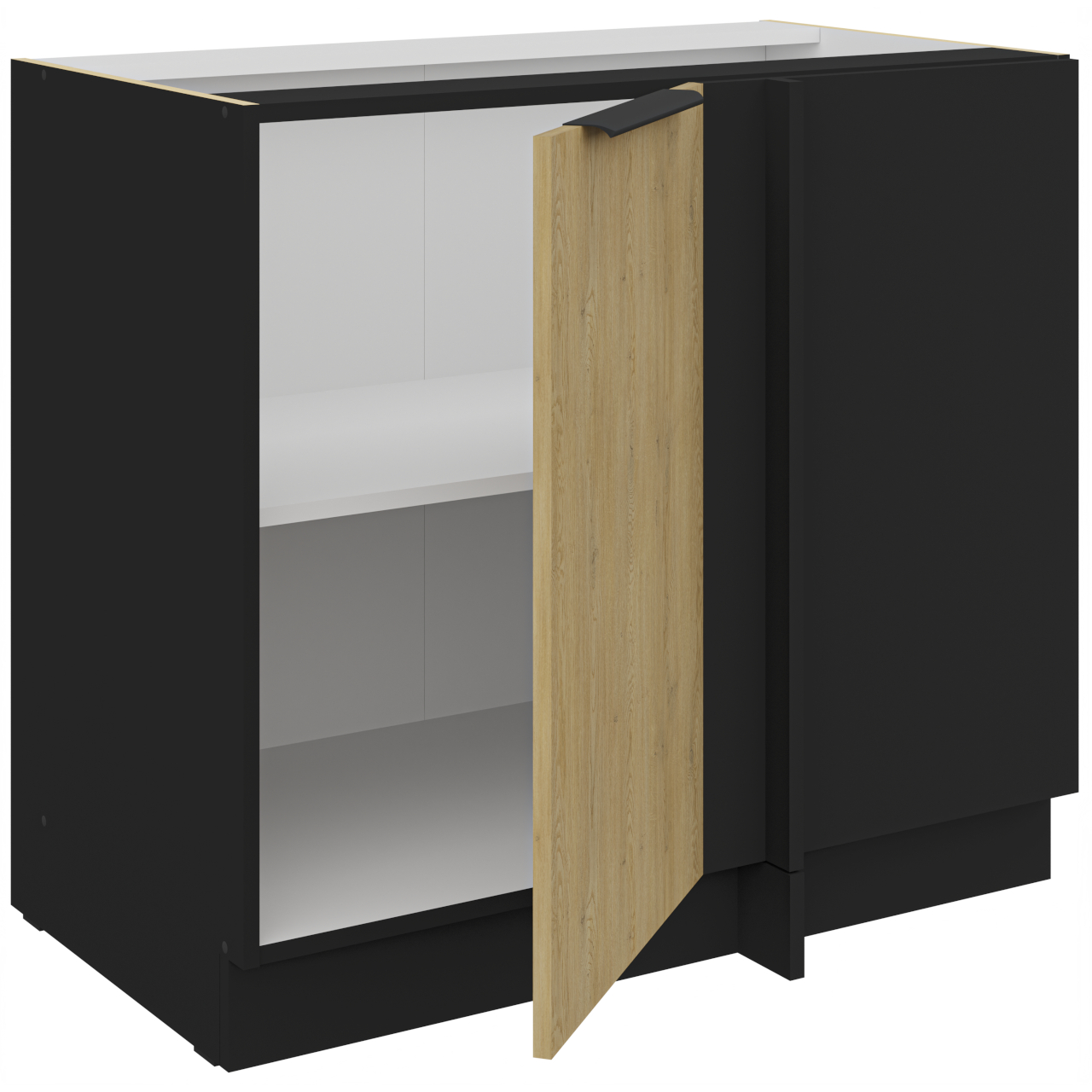 Szafka dolna narożna 105 CAMERON 15 czarny / dąb artisan - obrazek 3