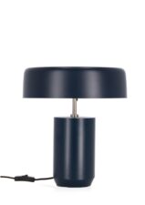 Designerska lampa stołowa KAITHAL niebieska – BIZZOTTO metalowa