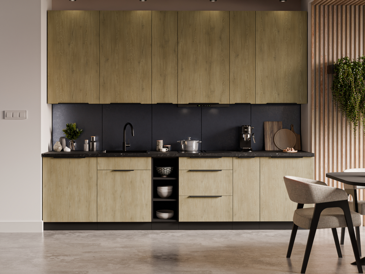 Szafka górna 30 CAMERON 50 czarny - obrazek 5