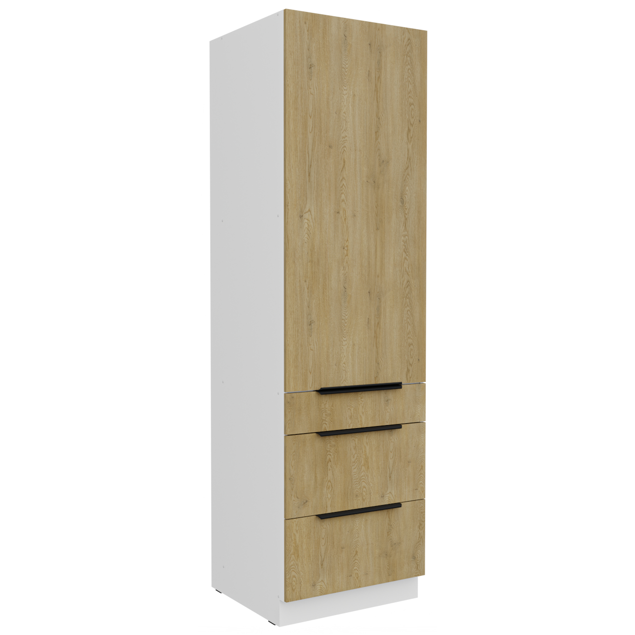 Słupek kuchenny 60 CAMERON 40 biały / dąb artisan