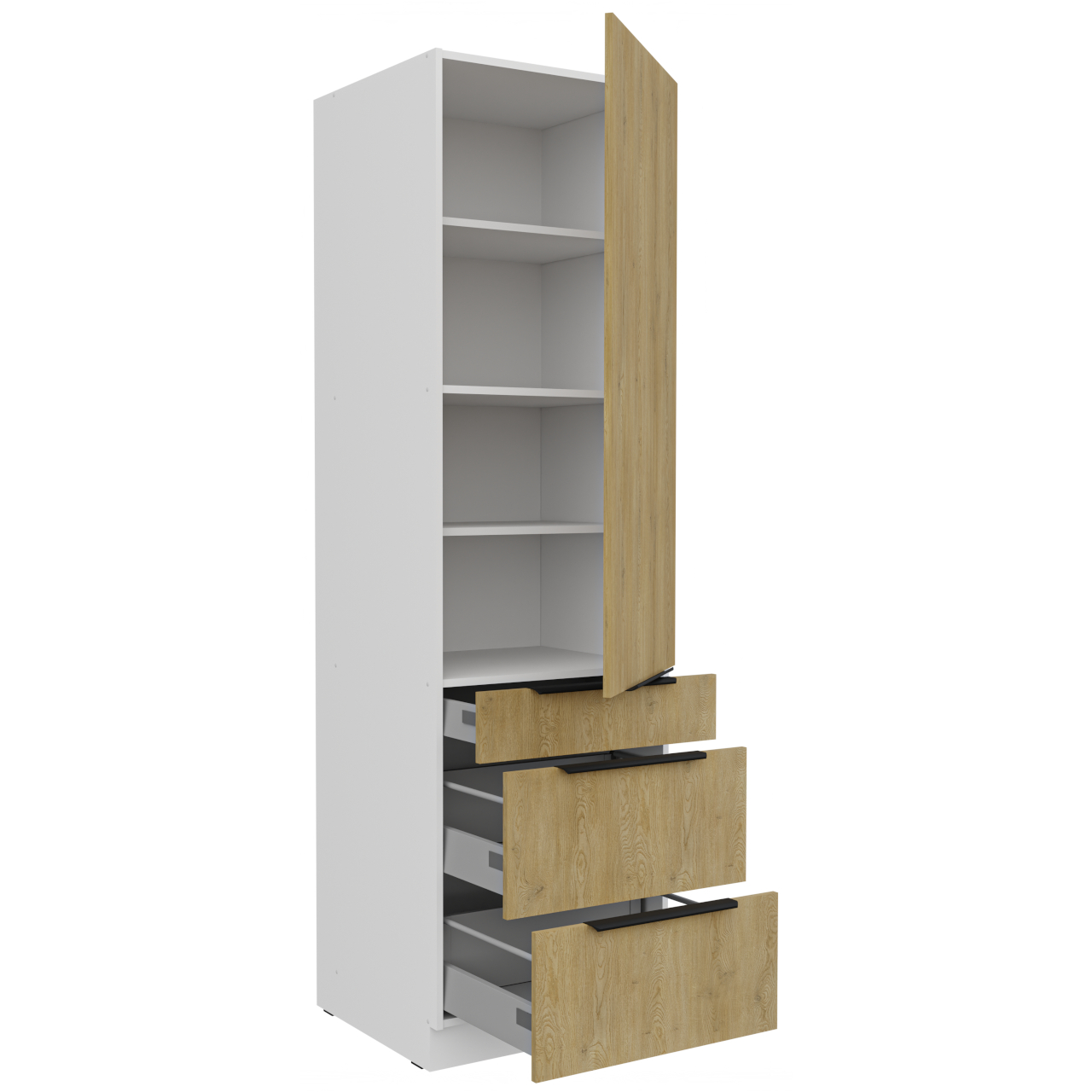 Słupek kuchenny 60 CAMERON 40 biały / dąb artisan - obrazek 3