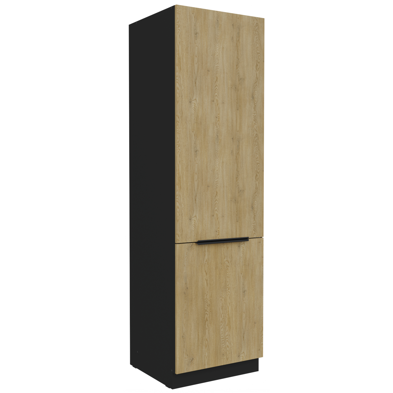 Zabudowa lodówki 60 CAMERON 41 czarny / dąb artisan