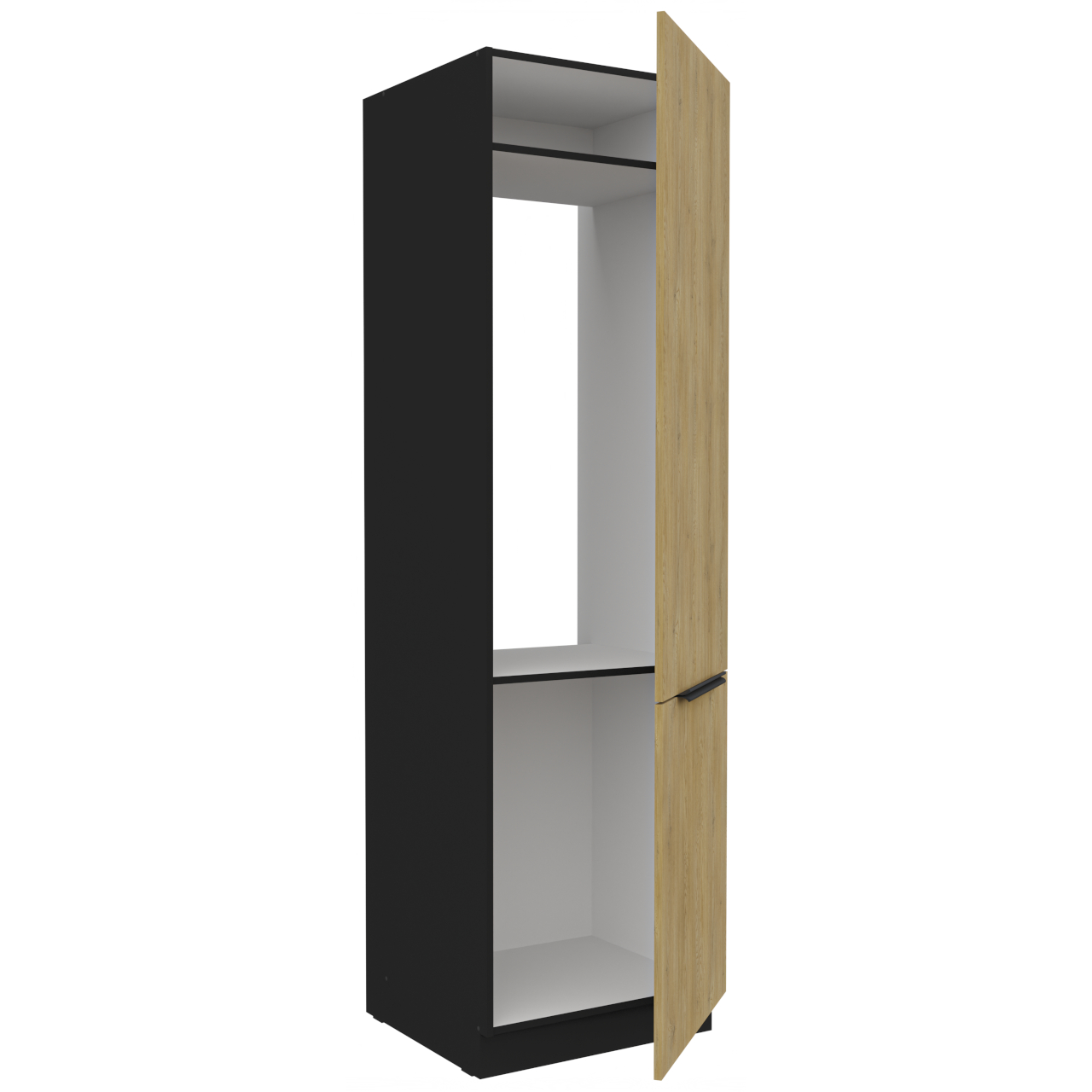 Zabudowa lodówki 60 CAMERON 41 czarny / dąb artisan - obrazek 3