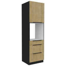 Słupek kuchenny 60 CAMERON 43 czarny / dąb artisan