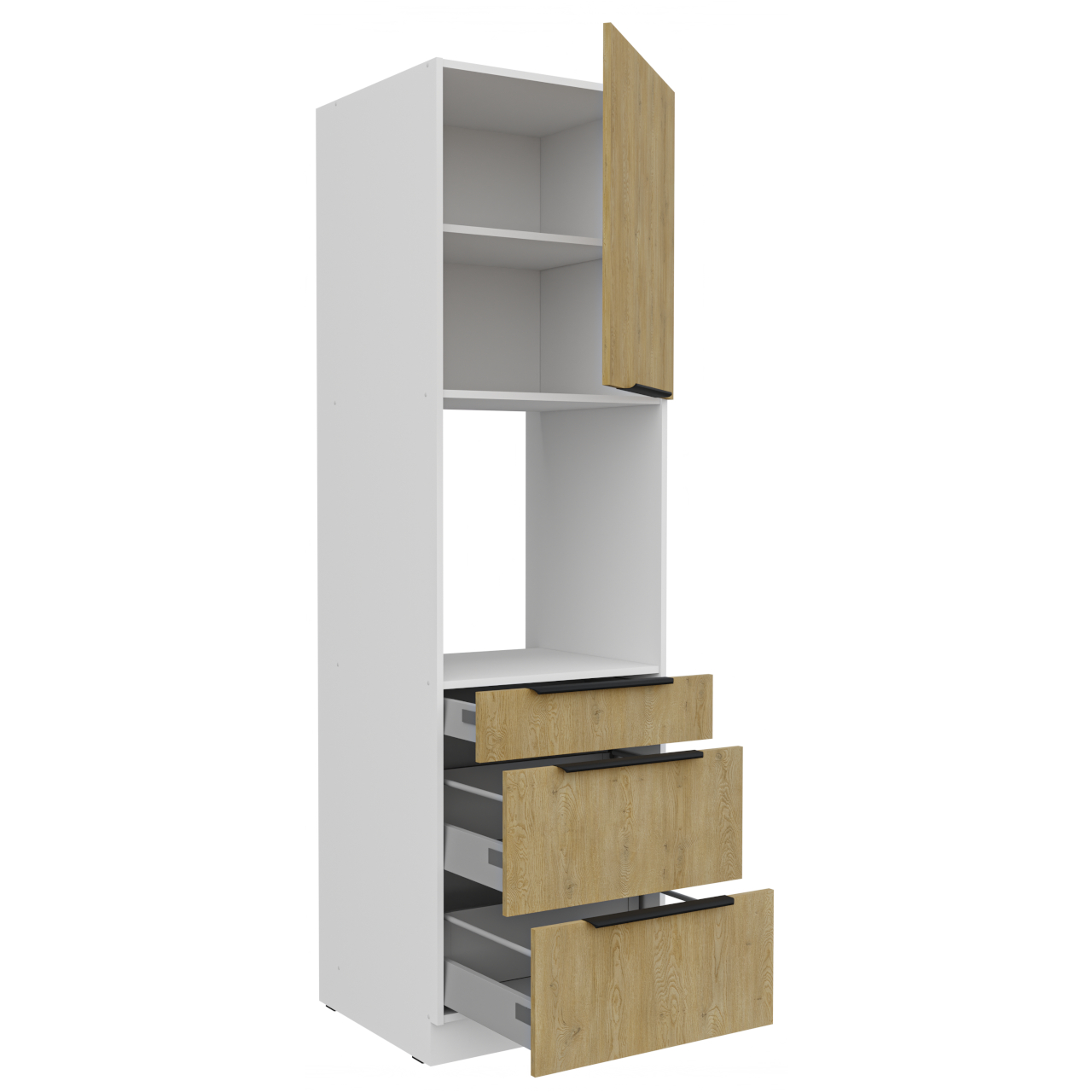 Słupek kuchenny 60 CAMERON 43 biały / dąb artisan - obrazek 3