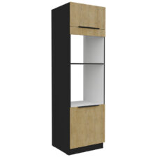 Słupek kuchenny 60 CAMERON 44 czarny / dąb artisan