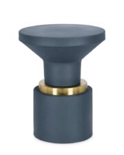 Designerski stolik kawowy MUDIT 35 BIZZOTTO niebieski metalowy