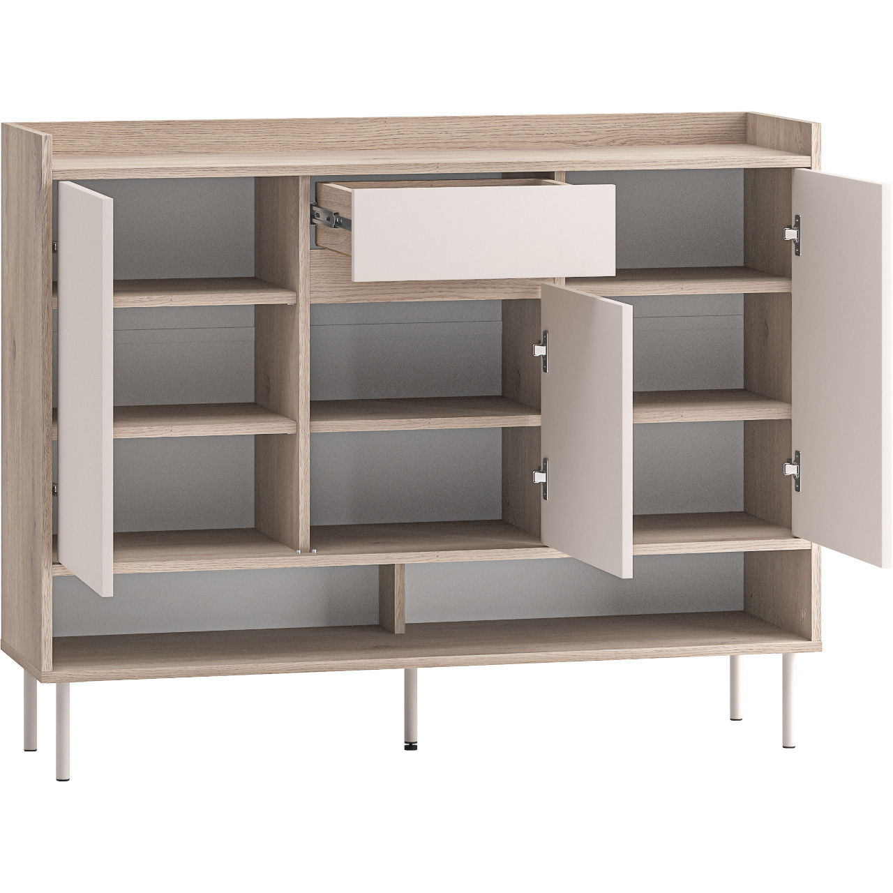 Komoda FLEUR 02 dąb cremona terracotta / kaszmir - obrazek 4