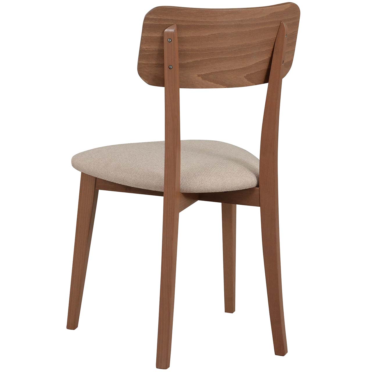 Drewniane krzesło z jasnym siedziskiem DK56 orzech jasny - obrazek 4