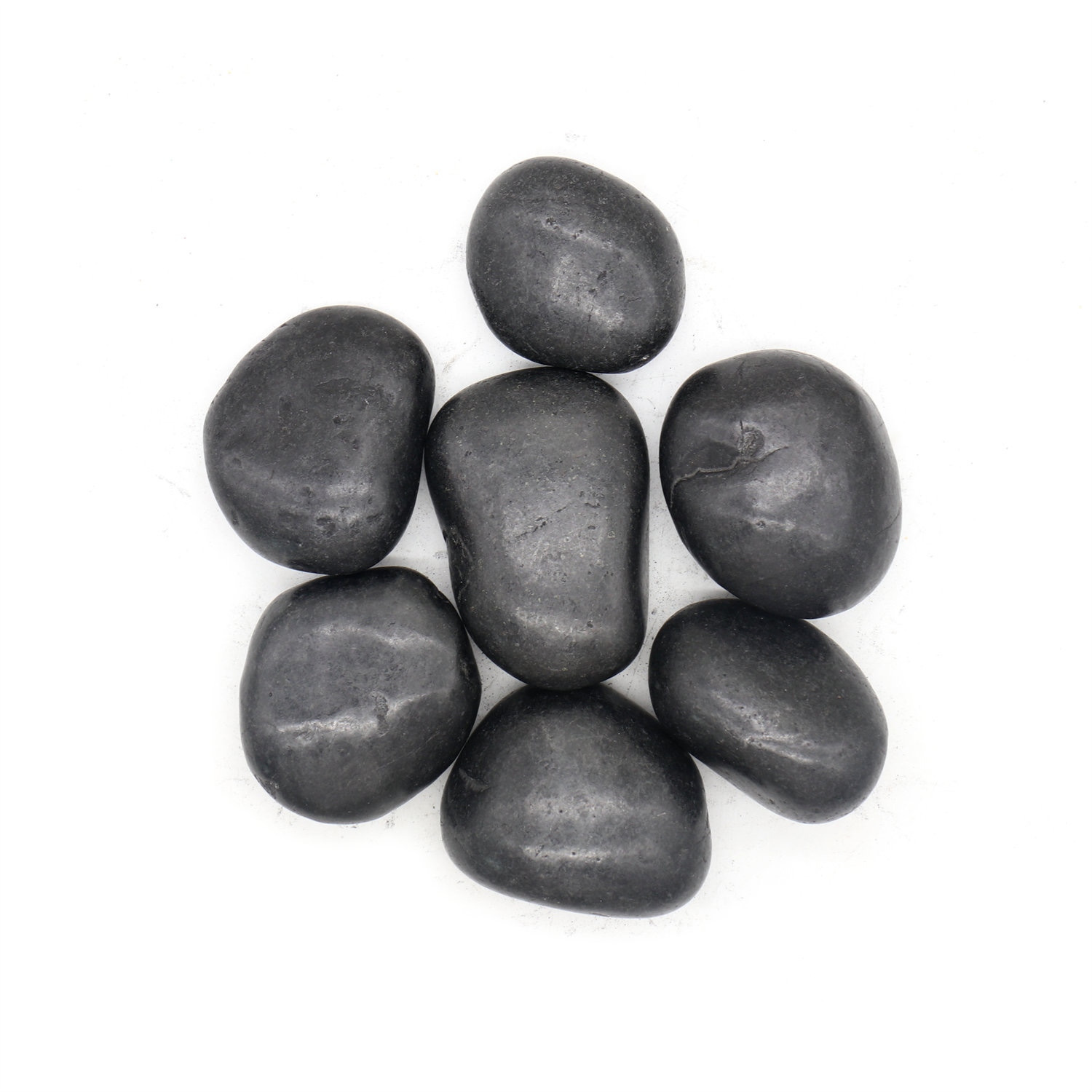 Kamień dekoracyjny ogrodowy 3-5 cm 1000 kg czarny - obrazek 3