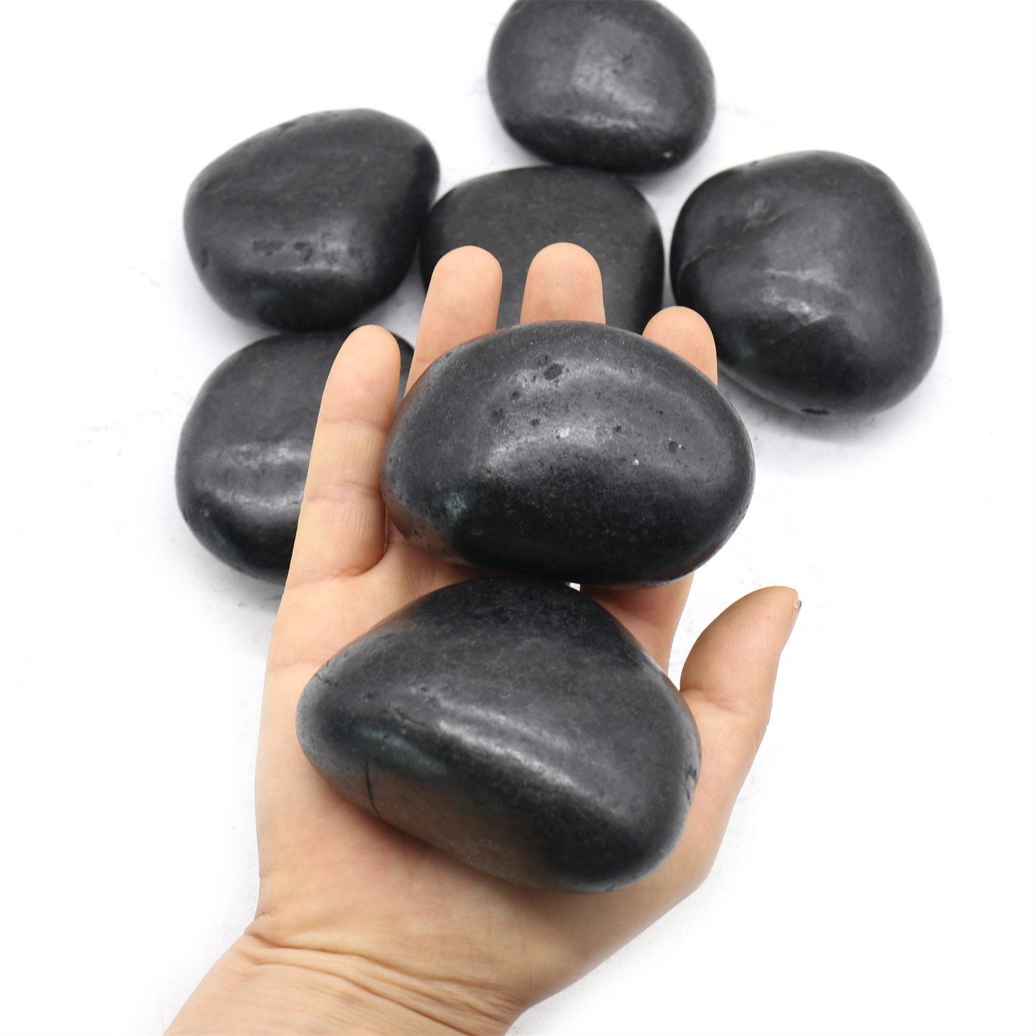 Kamień dekoracyjny ogrodowy 3-5 cm 1000 kg czarny - obrazek 4