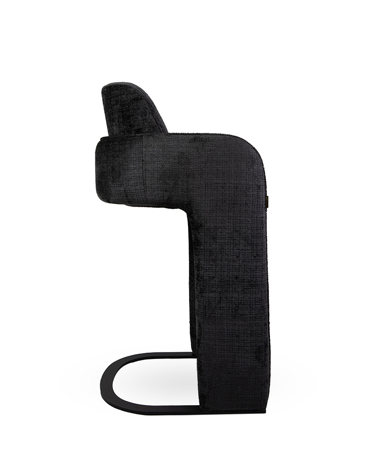 MaMaison krzesło barowe BORA czarne - obrazek 3