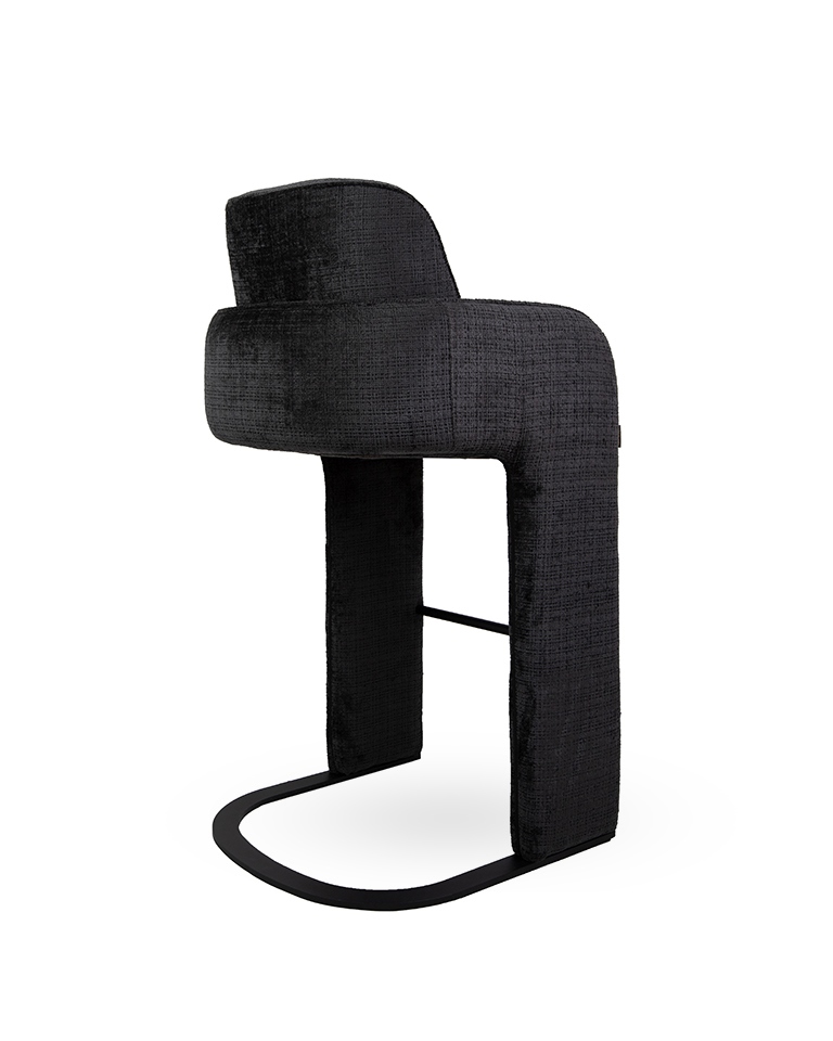 MaMaison krzesło barowe BORA czarne - obrazek 4