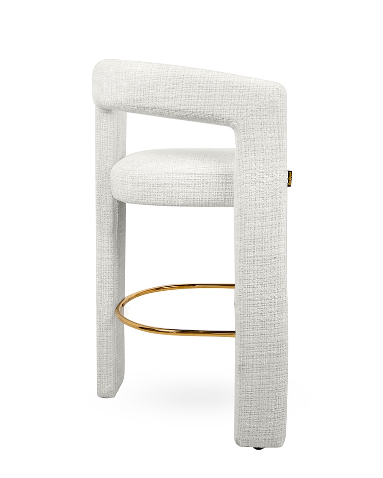 MaMaison krzesło barowe LOGAN białe - obrazek 3