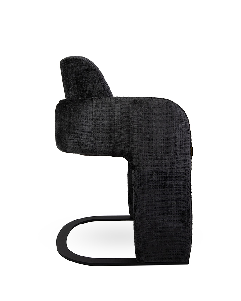 MaMaison BORA czarne – designerskie krzesło skandynawskie do wnętrz - obrazek 3