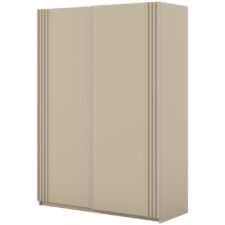 Szafa przesuwna beż jasna 150 cm lamele IVAN 15