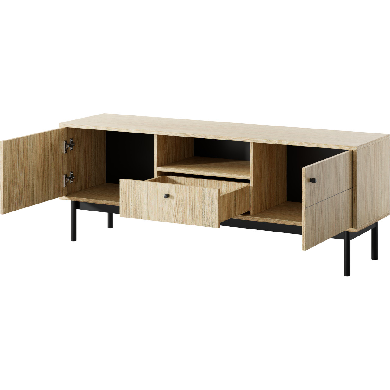 Szafka RTV ALSTREMO 01 dąb linea - obrazek 4