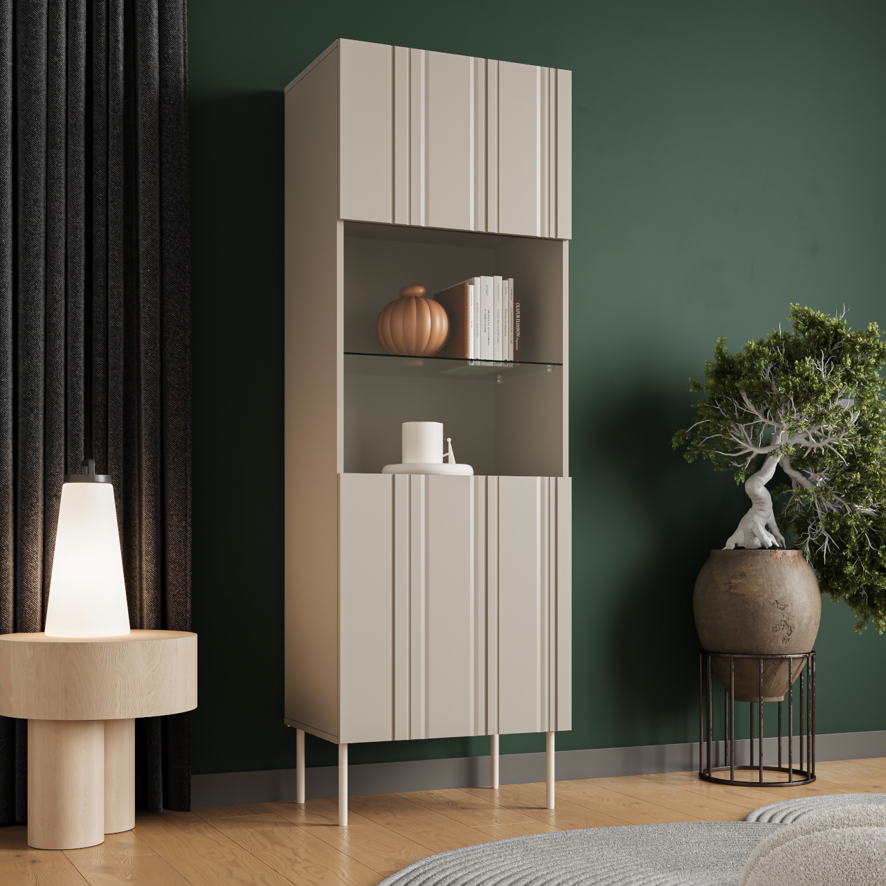 Witryna ISOLA 60 beż mat - obrazek 5