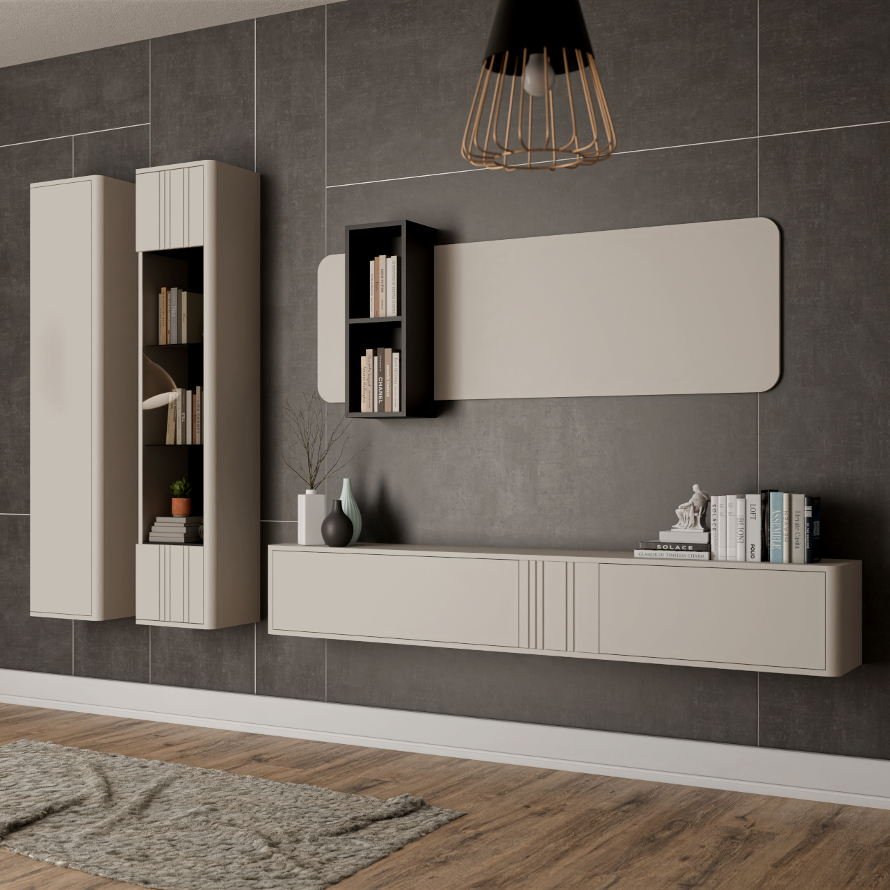 Meble do salonu PLEIN 1 kaszmir