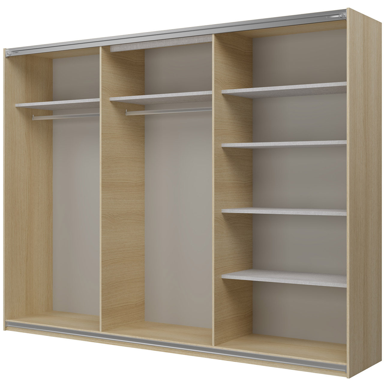 Szafa przesuwna 270 UBEC 69 dąb lindberg - obrazek 3