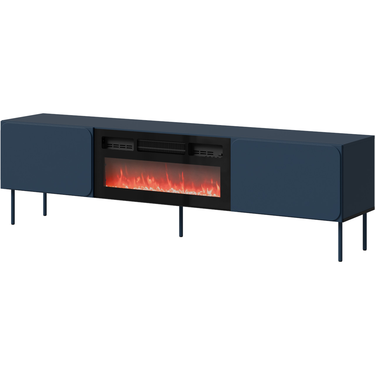Komoda RTV z kominkiem VINCENT 200 EF indigo