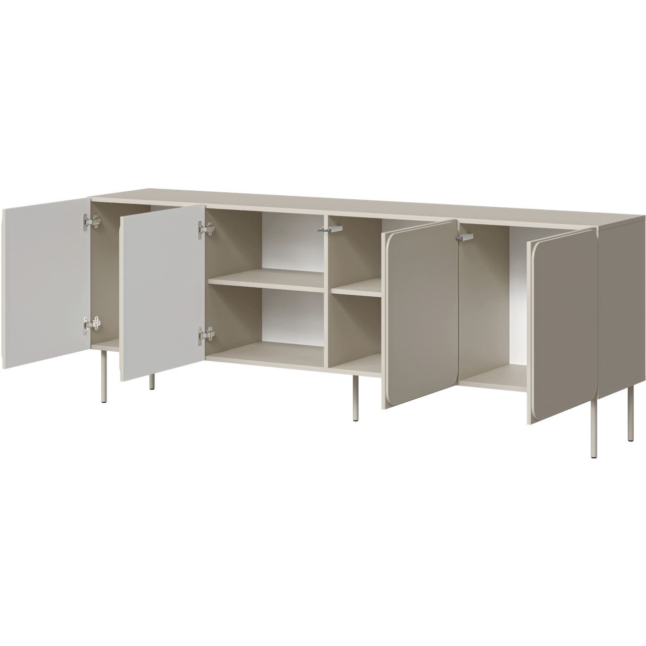 Komoda VINCENT 200 4D kaszmir - obrazek 3